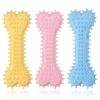 2pcs New dog grinding teeth biting toys Creamy scented with prickly flat bones Large and small dog teeth grinding toys; dog's gifts - 2pcs - blue